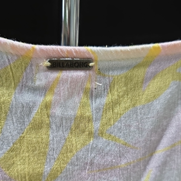Billabong Yellow and Pink Button-Down Dress - Picture 4 of 4